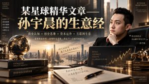 某星球精华文章——孙宇晨的生意经-淘金日记