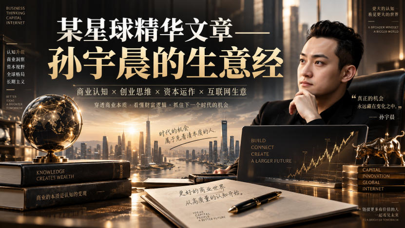 某星球精华文章——孙宇晨的生意经-淘金日记