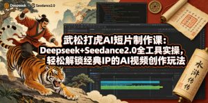 武松打虎AI短片制作课:Deepseek+Seedance2.0全工具实操,轻松解锁经典IP的AI视频创作玩法-淘金日记