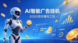 AI智能广告挂G,在家自动賺收益,全程无需人工操作、不用直播、不用拉人【揭秘】-淘金日记