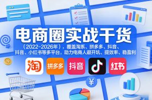 电商圈实战干货(2023-2026年),覆盖淘系、拼多多、抖音、小红书等多平台,助力电商人避开坑、提效率、稳盈利(更新06月07日)-淘金日记