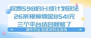 拆解外面收费1980的分成计划猫咪vlog玩法,三天佣金8541(仅供参考)-淘金日记