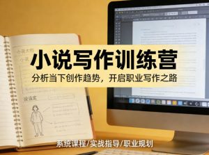 小说加写作训练营,带你分析如何在当下脱颖而出,开启你的职业创作之路-淘金日记