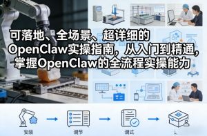 可落地、全场景、超详细的OpenClaw实操指南,从入门到精通,掌握OpenClaw的全流程实操能力-淘金日记