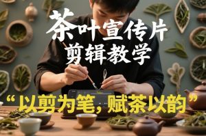 茶叶宣传片剪辑教学,以剪为笔,赋茶以韵,新手也能拍出高级感-淘金日记
