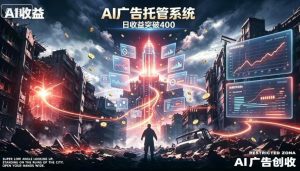 AI智能广告,全自动化运行,单日可达400+,小白新手0基础上手【揭秘】-淘金日记