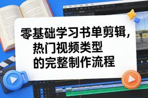 零基础学习书单剪辑，热门视频类型的完整制作流程（更新2026）-淘金日记
