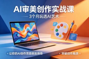 AI审美创作实战课,3个月玩透AI艺术,让你的AI创作思路脱胎换骨,突破创作瓶颈(更新0617)-淘金日记