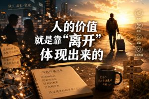 付费文章:人的价值就是靠“离开”体现出来的-淘金日记