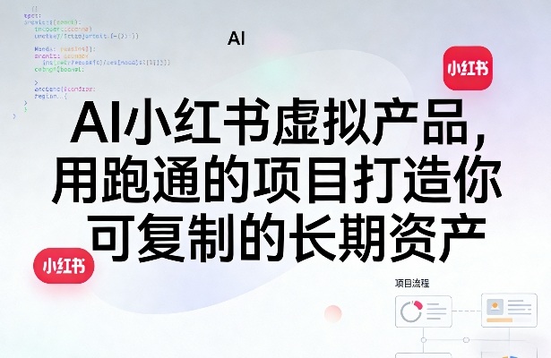 AI小红书虚拟产品，用跑通的项目打造你可复制的长期资产（更新）-淘金日记