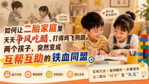付费文章:如何让二胎家庭里天天争风吃醋、打得鸡飞狗跳的两个孩子,突然变成互帮互助的铁血同盟?-淘金日记