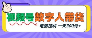 视频号数字人带货,电脑挂G项目,新手小白轻松一天3张+【揭秘】-淘金日记