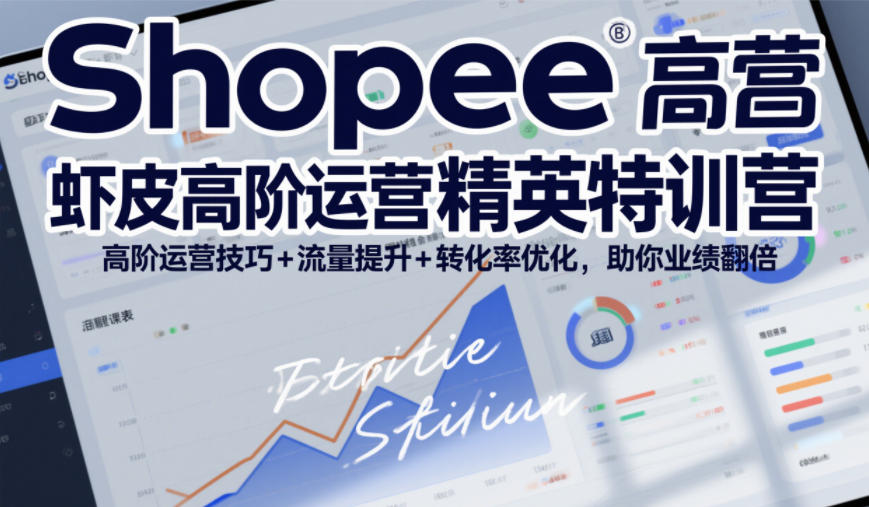 Shopee虾皮高阶运营精英特训营，高阶运营技巧+流量提升+转化率优化，助你业绩翻倍（更新26年9月）-淘金日记