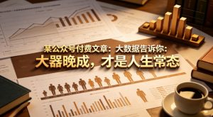 某公众号付费文章：大数据告诉你：大器晚成，才是人生常态-淘金日记