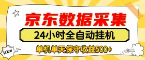 懒人副业!京东数据采集优化,纯挂G全天自动跑,单机收益500+【揭秘】-淘金日记