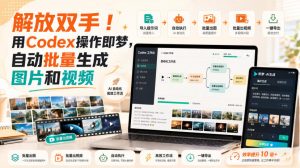 解放双手！用Codex操作即梦，自动批量生成图片和视频-淘金日记