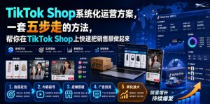 TikTok Shop系统化运营方案，一套五步走的方法，帮你在TikTok Shop上快速把销售额做起来【原创双语字幕】-淘金日记