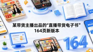 某带货主播出品的《直播带货电子书》164页新版本-淘金日记