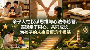 亲子人性权谋思维与心法修炼营,实现亲子同心、共同成长,为孩子的未来发展筑牢根基【音频】-淘金日记