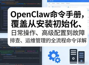 OpenClaw命令手册,覆盖从安装初始化、日常操作、高级配置到故障排查、运维管理的全流程命令详解-淘金日记
