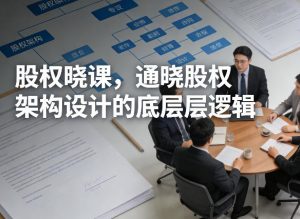 股权晓课,通晓股权架构设计的底层逻辑-淘金日记