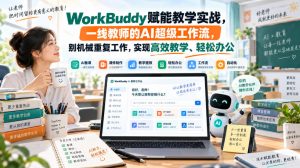 WorkBuddy赋能教学实战，一线教师的AI超级工作流，别机械重复工作，实现高效教学、轻松办公-淘金日记
