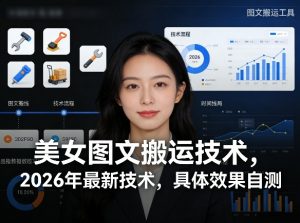 美女图文搬运技术，2026年最新技术，具体效果自测-淘金日记