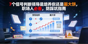 付费文章:7个信号判断领导是培养你还是画大饼,职场人必看,防踩坑指南-淘金日记