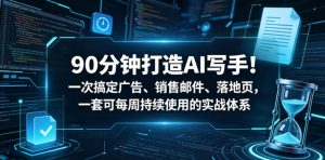 90分钟打造AI写手！一次搞定广告、销售邮件、落地页，一套可每周持续使用的实战体系【原创双语字幕】-淘金日记