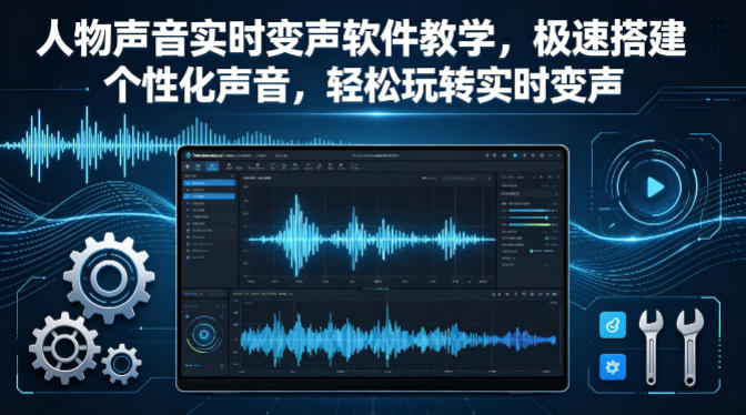 人物声音实时变声软件教学，极速搭建个性化声音，轻松玩转实时变声-淘金日记
