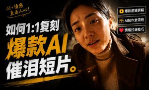豆包+Gemini生成真人AI短剧-拆解复刻百万爆款第一人称短片,一站式讲透爆款复刻全流程-淘金日记