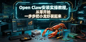 Open Claw安装实操教程，从零开始一步步一步步把小龙虾装起来-淘金日记
