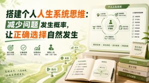 付费文章:搭建个人人生系统思维:减少问题发生概率,让正确选择自然发生-淘金日记