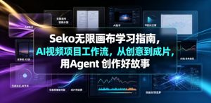 Seko无限画布学习指南,AI视频项目工作流,从创意到成片,用Agent 创作好故事-淘金日记