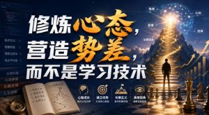 付费文章:修炼心态,营造势差,而不是学习技术-淘金日记