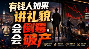 付费文章：有钱人如果讲礼貌，会倒霉，会破产-淘金日记