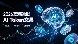 2026全新风口副业|AI智能Token交易,空闲时间轻松 賺 收益,无需全天盯盘【揭秘】-淘金日记