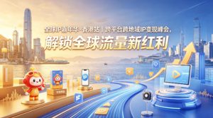全球IP嘉年华·香港站|跨平台跨地域IP变现峰会,解锁全球流量新红利-淘金日记