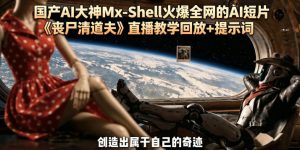 国产AI大神Mx-Shell火爆全网的AI短片《丧尸清道夫》直播教学回放+提示词-淘金日记