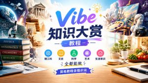 Vibe知识大赏教程,理工科、文史、科学、艺术、生活常识全都能做,简易教程含提示词-淘金日记