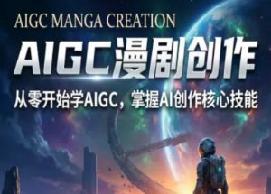 AIGC精品漫剧创作全流程解析,S级漫剧教学,从零开始学AIGC漫剧创作-淘金日记