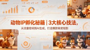动物IP孵化秘籍|3大核心技法,从流量密码到AI生成,打造爆款萌宠短剧-淘金日记