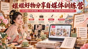 嬛嬛好物分享自媒体训练营|小红书随手PO带货教程,8月新版全套实操课,快速打通好物带货的变现路径-淘金日记