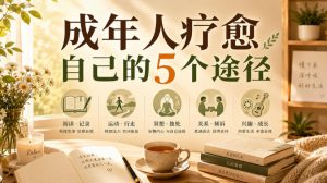 付费文章：成年人疗愈自己的5个途径-淘金日记