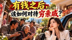某公众号付费文章：有钱之后，该如何对待穷亲戚？-淘金日记