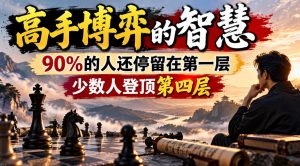 付费文章:高手博弈的智慧,90%的人还停留在第一层,少数人登顶第四层-淘金日记