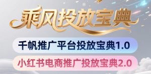小红书千帆推广平台投放宝典，小红书电商推广投放宝典2.0-淘金日记