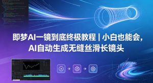 即梦AI一镜到底终极教程|小白也能会,AI自动生成无缝丝滑长镜头-淘金日记