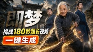 即梦挑战180秒超长视频!一键生成3分钟电影?完整制作流程详细分享!-淘金日记