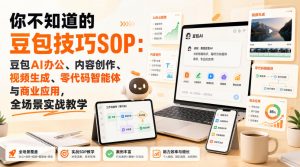 你不知道的豆包技巧SOP:豆包AI办公、内容创作、视频生成、零代码智能体与商业应用,全场景实战教学-淘金日记
